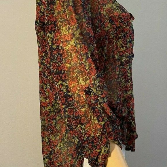 Free People XSmall Women's Top Summer Floral Print - Picture 5 of 9